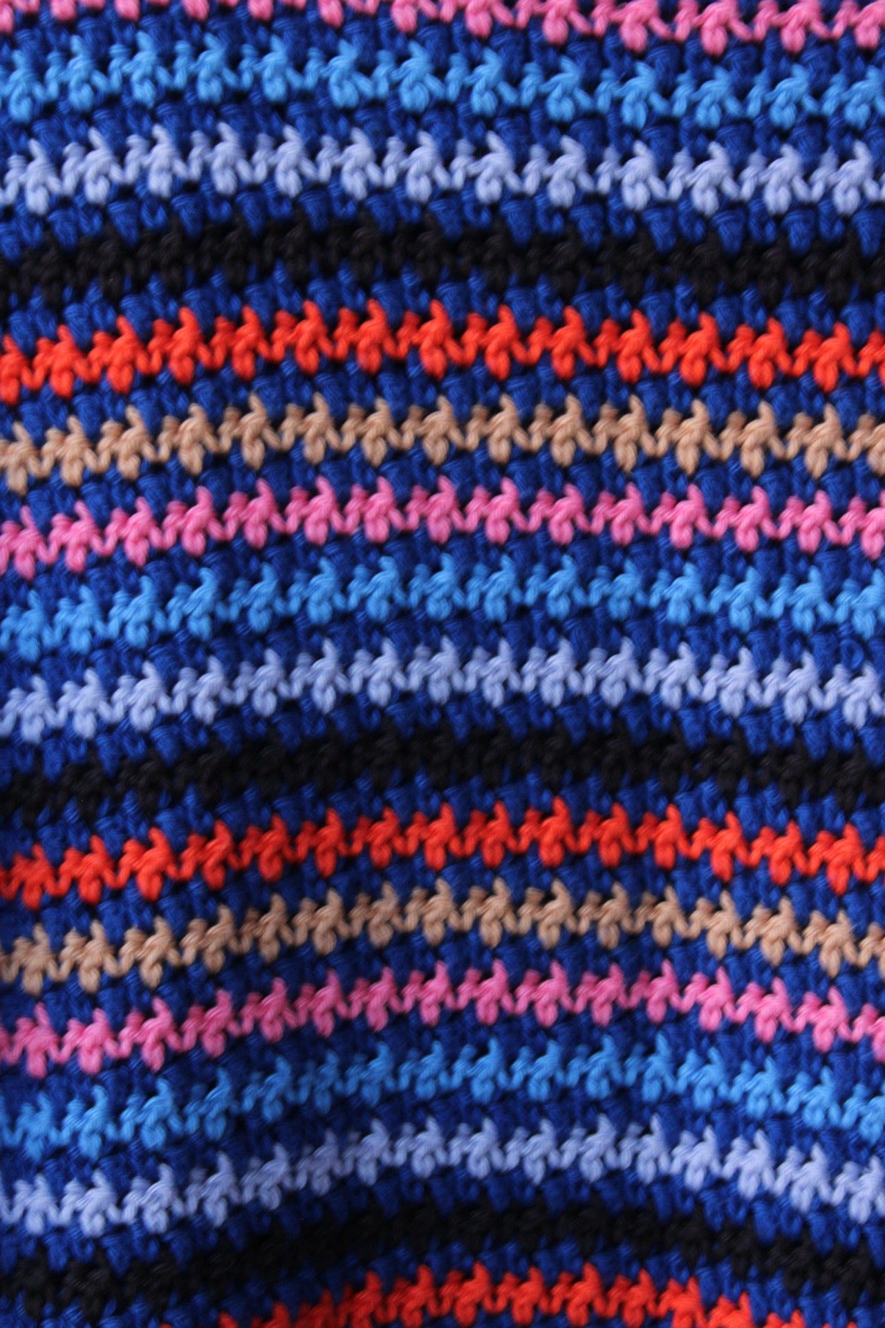 🧶🌈 Handmade Oversized Crochet Sweater – 100% Cotton (Size: Medium–Large) 🌈🧶