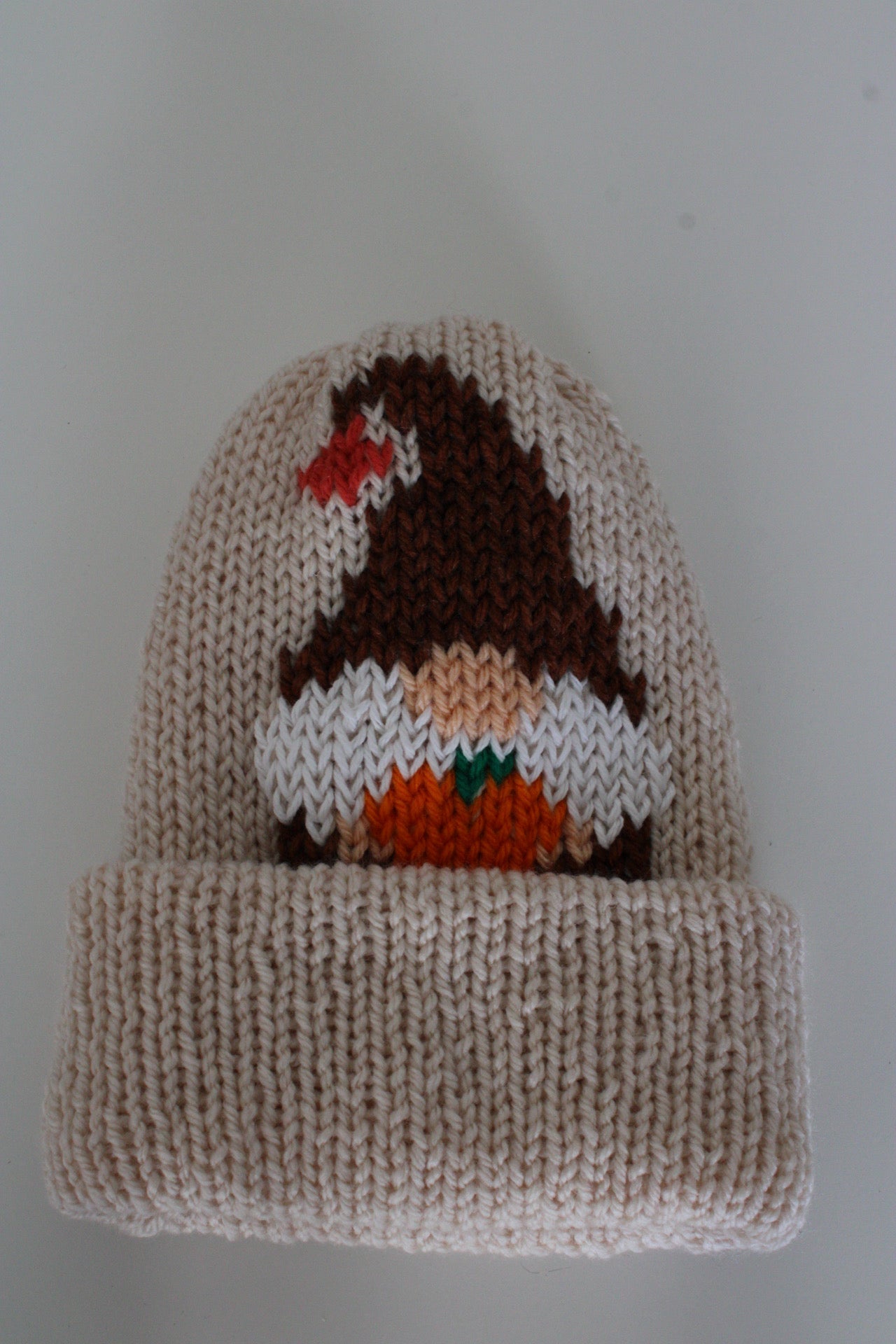 Gnome Knit Beanie – Handmade & One of a Kind