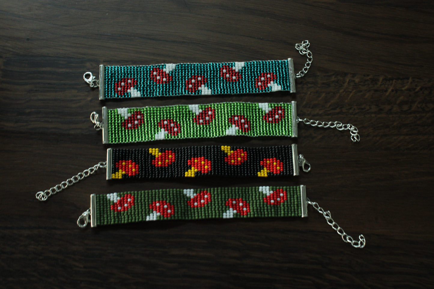 Handmade Beaded Bracelets – Bold & Colorful Patterns | Nature, Music & Geometric Themes