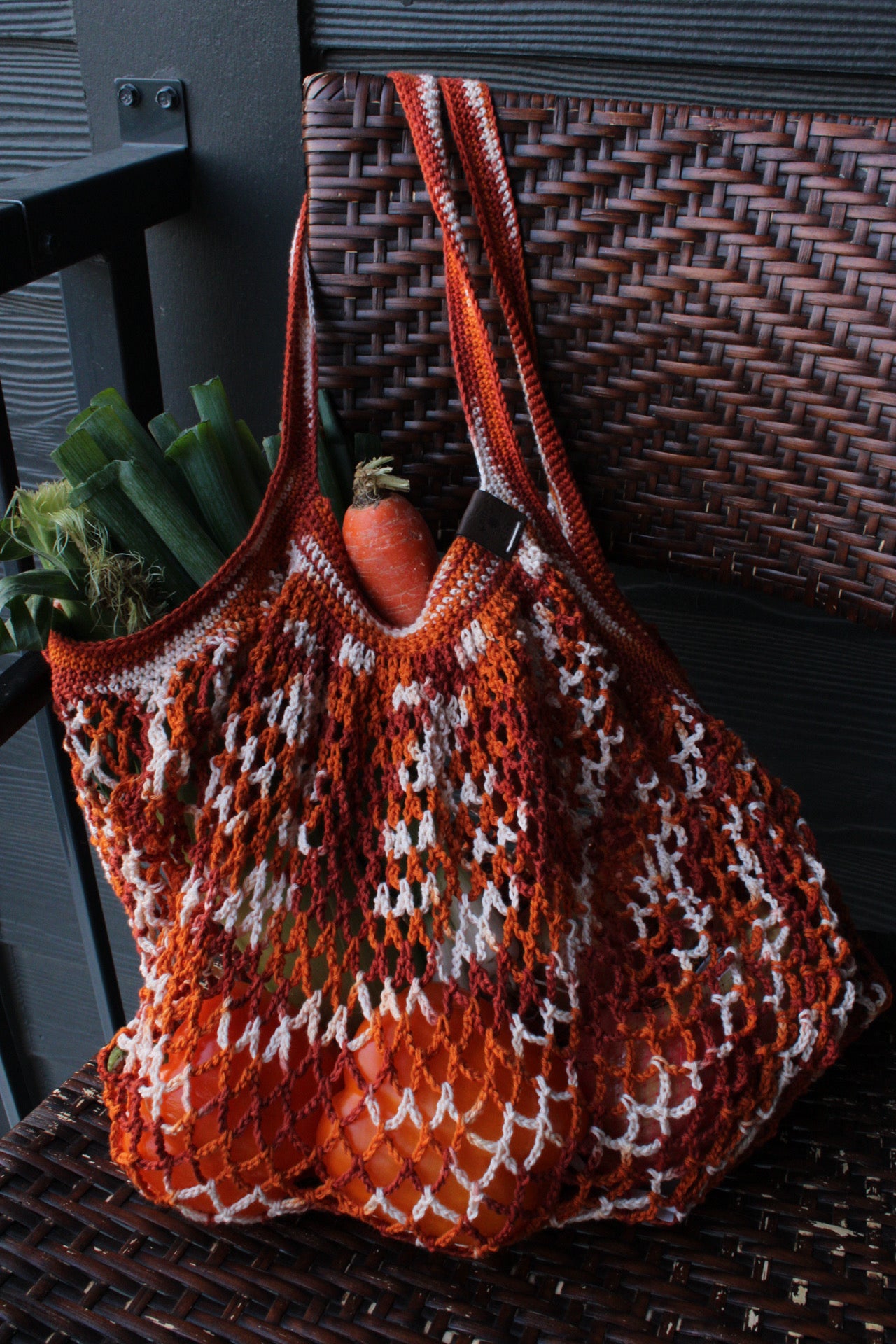 Handmade Crochet Market Bag – Eco-Friendly & Reusable Produce Tote
