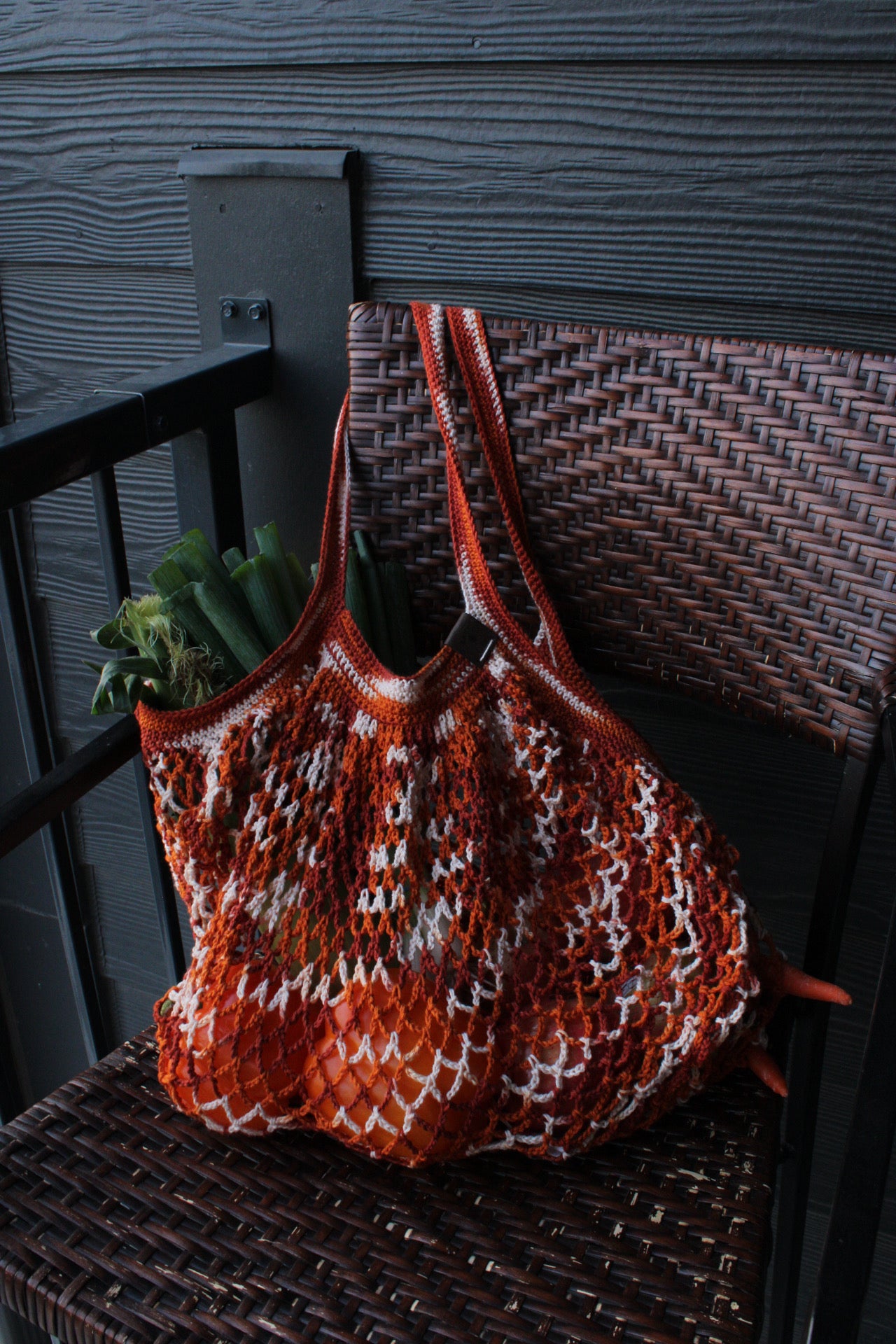 Handmade Crochet Market Bag – Eco-Friendly & Reusable Produce Tote