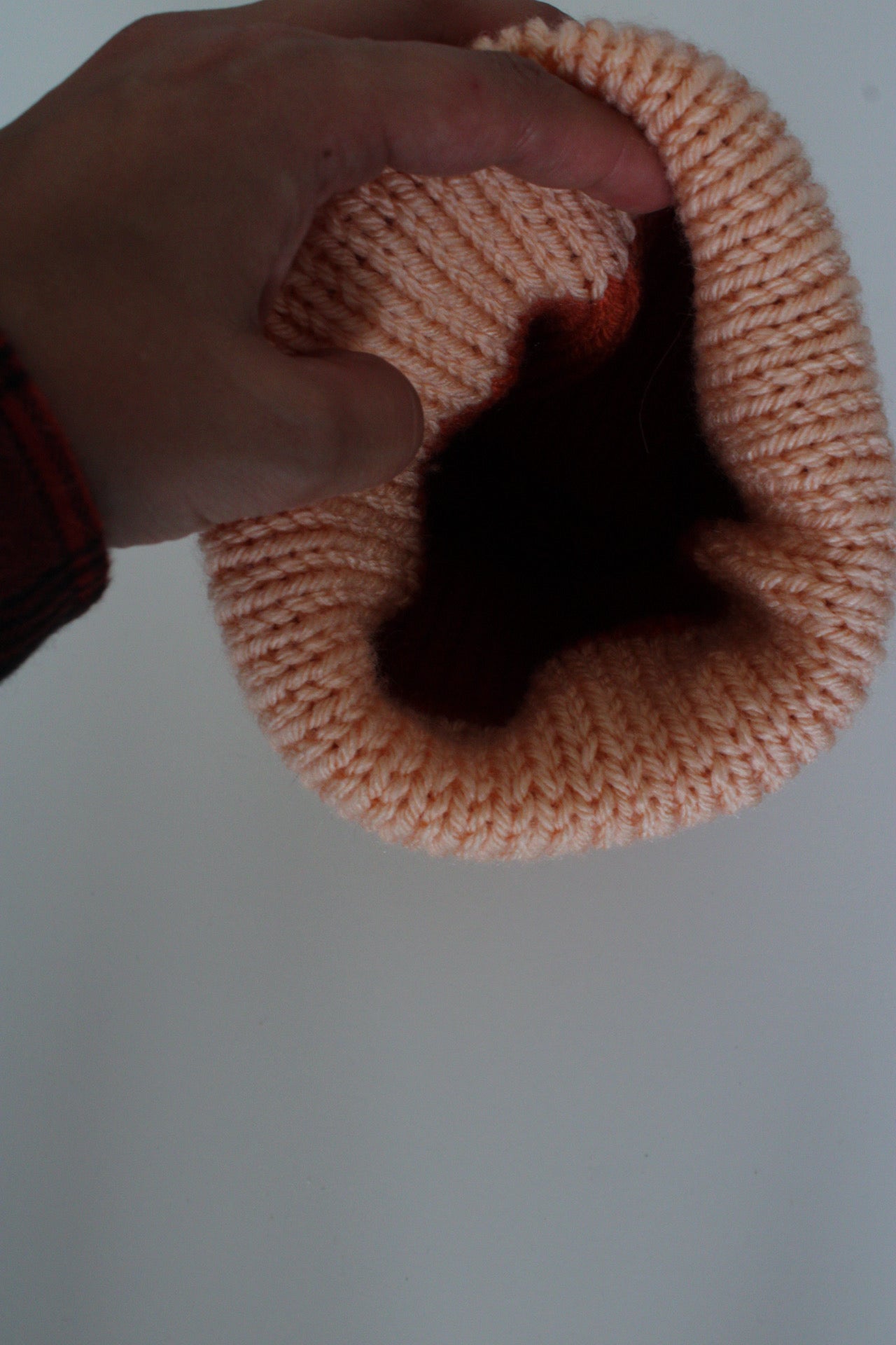 🙂 Smiley Face Knit Beanie – Handmade & One of a Kind