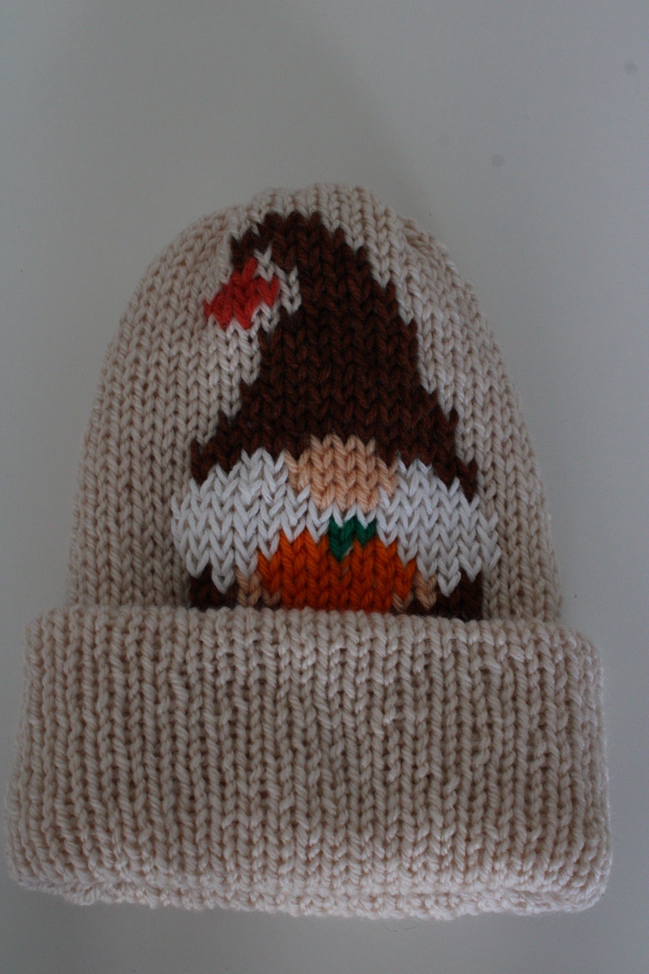 Gnome Knit Beanie – Handmade & One of a Kind