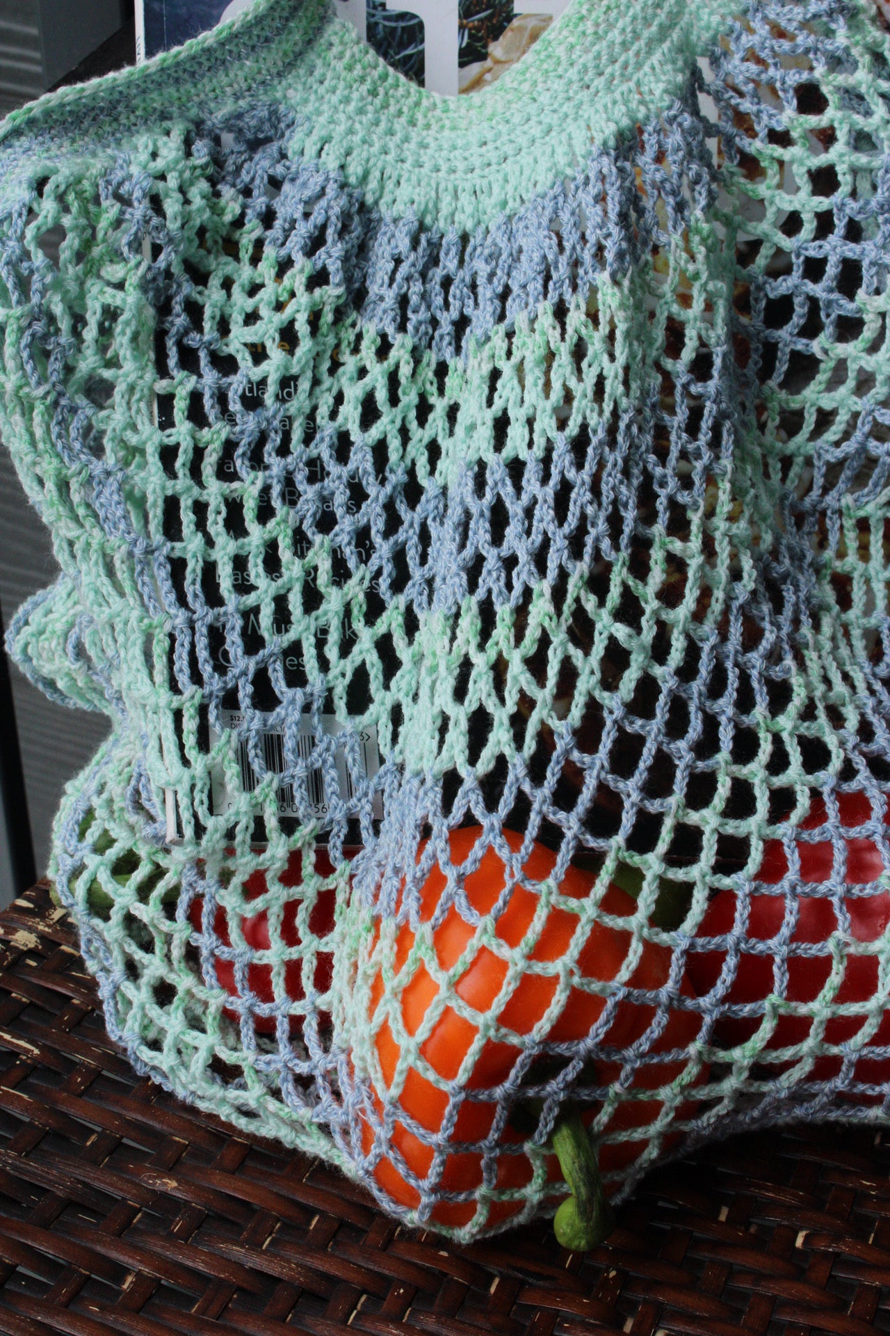 Handmade Crochet Market Bag – Eco-Friendly & Reusable Produce Tote