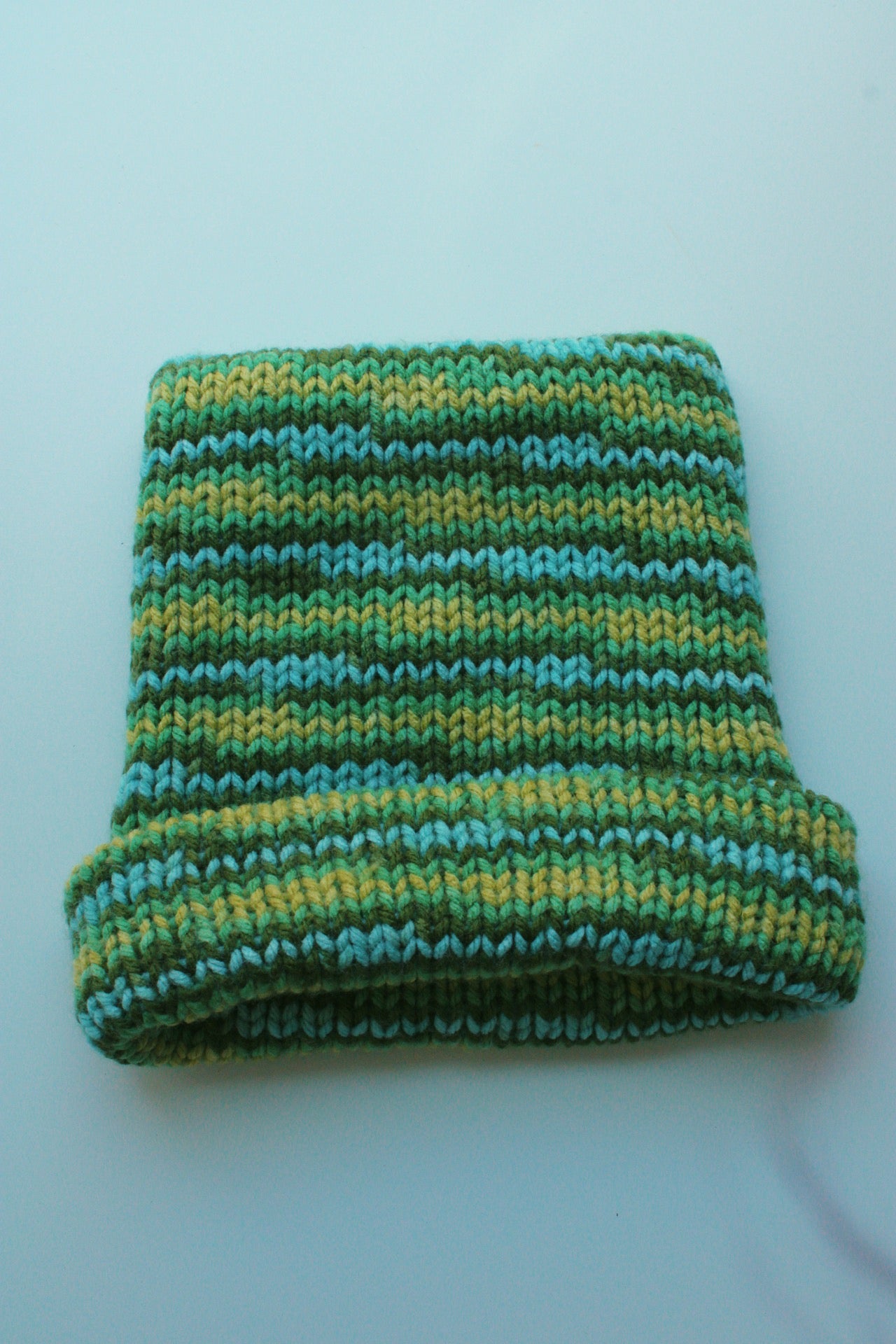 Handmade Knitted Winter Beanie – Cozy & Warm Striped Design