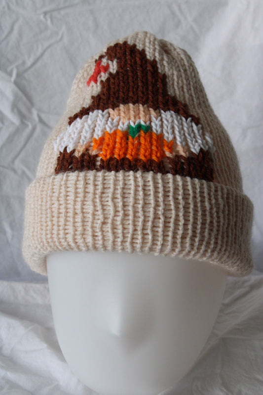 Gnome Knit Beanie – Handmade & One of a Kind