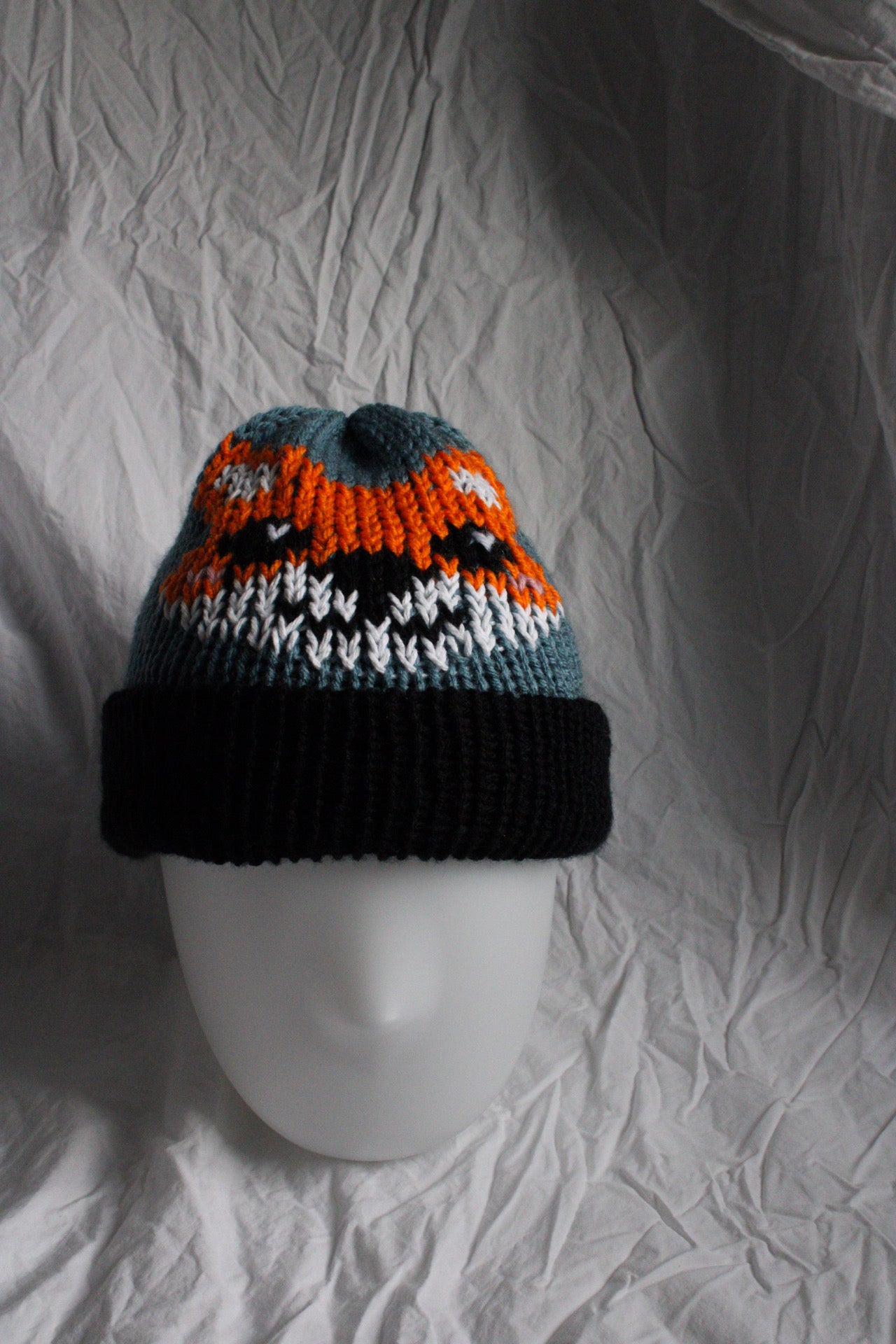 🦊 Fox Knit Beanie – Handmade & One of a Kind