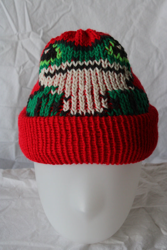 🐸 Frog Knit Beanie – Handmade & One of a Kind