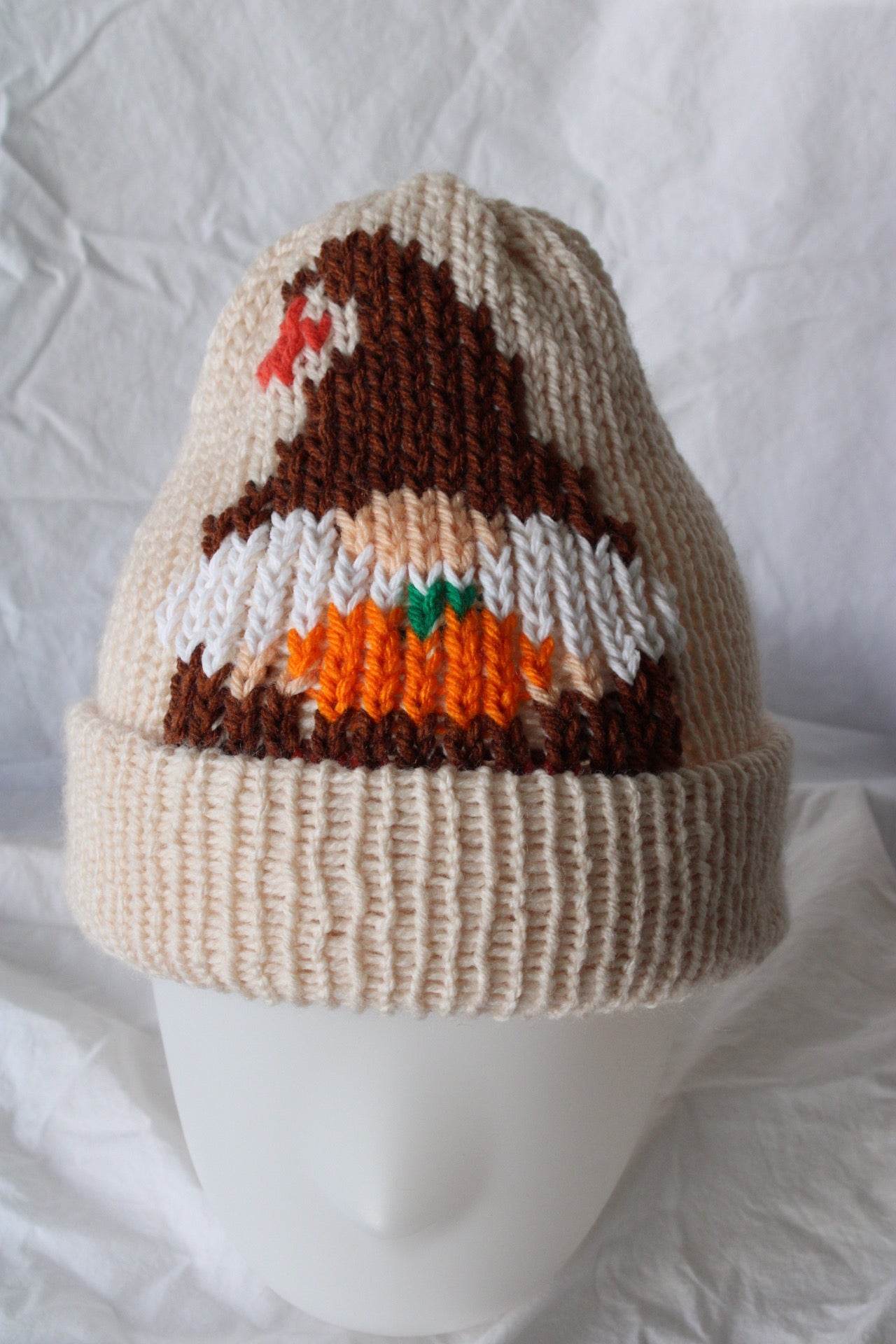 Gnome Knit Beanie – Handmade & One of a Kind