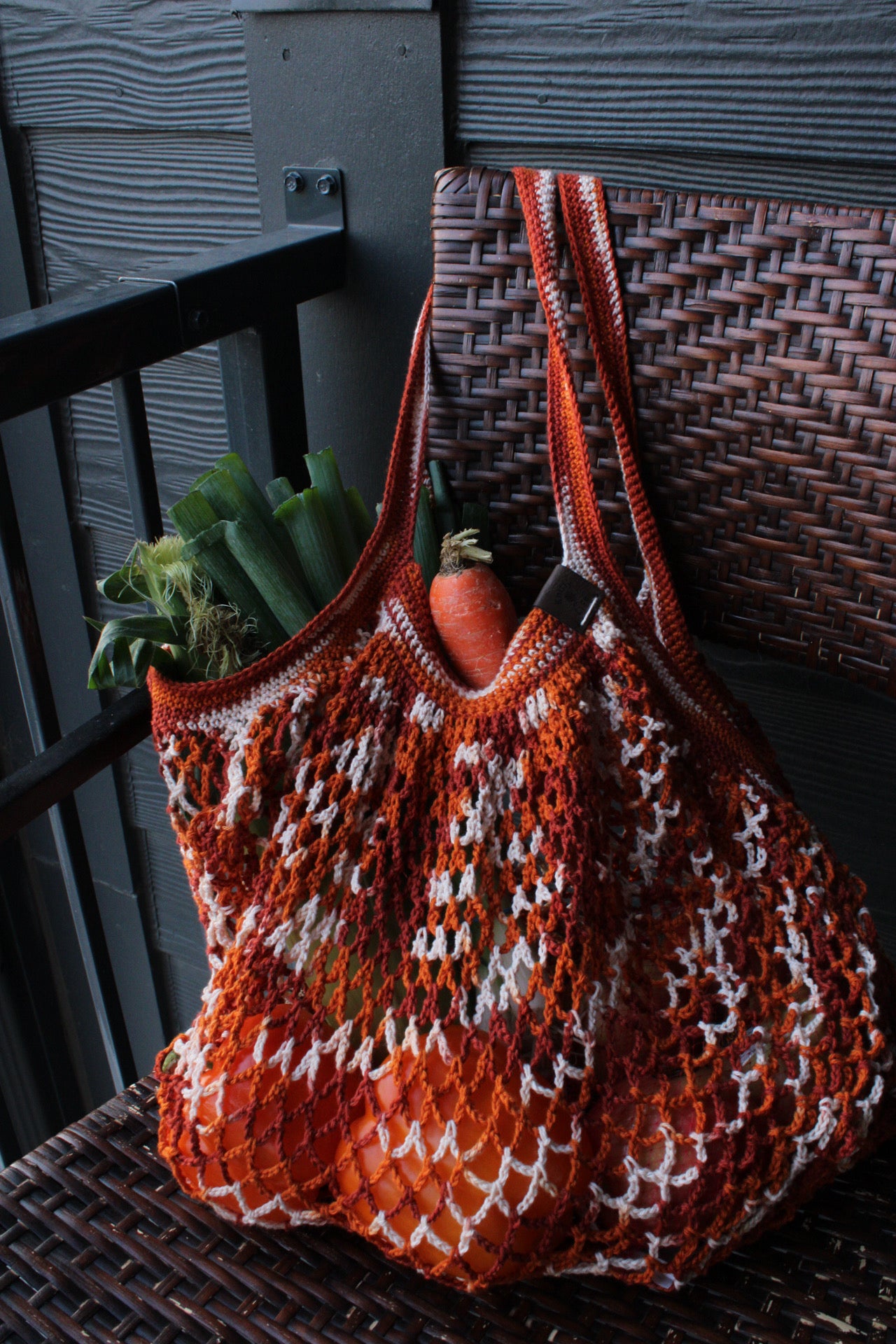 Handmade Crochet Market Bag – Eco-Friendly & Reusable Produce Tote