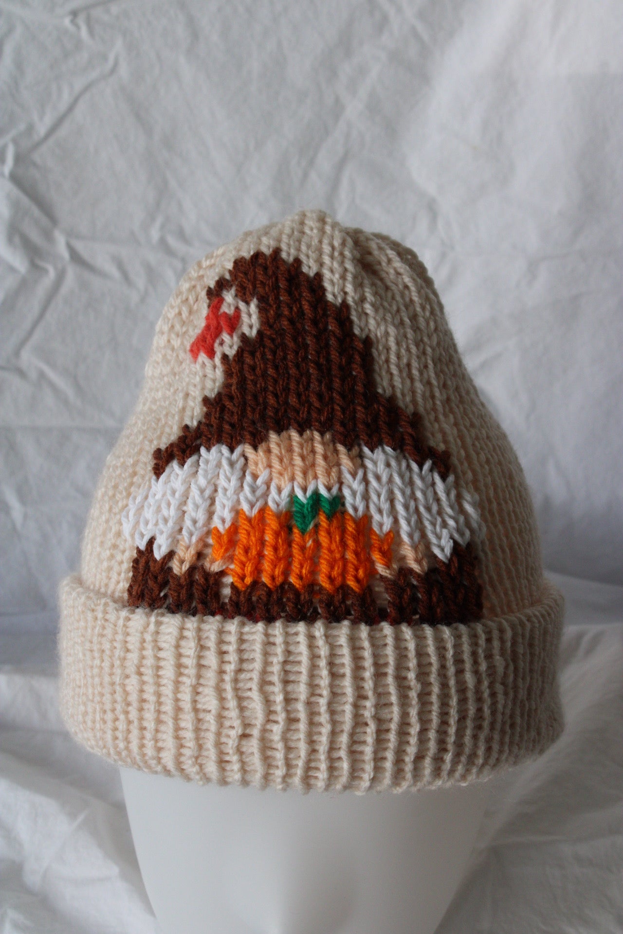 Gnome Knit Beanie – Handmade & One of a Kind
