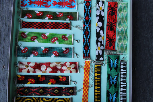 Handmade Beaded Bracelets – Bold & Colorful Patterns | Nature, Music & Geometric Themes